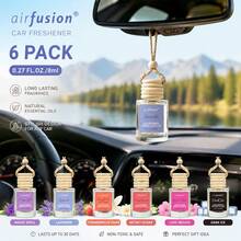 6 Bottles Car Air Hanging Fragrance Oil Diffuser, Car Air Freshener Diffuser For Essential Oils Scents Fragrance Aromatherapy Automobile Diffuser,17 Fragrances All Ages, Long-Lasting Fragrance Car Diffuser,Car Air Freshener - bộ 7 (gói 6 cái) - Xem 1