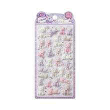 Autocollants 3D flocage Q-Lia, autocollants gaufrés motif lapin et ours, convient pour le scrapbooking DIY, les coques de téléphone, les journaux, les autocollants décoratifs, pack de recharge d'autocollants - Multicolore - Voir 17