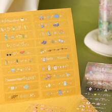 JotBox Four Seasons Whisper PET Die-Cut Tape Stickers, All-Match Daily Life Decorative Stickers For Planner Scrapbooking And Collage - Whispers Of the Four Seasons - View 9