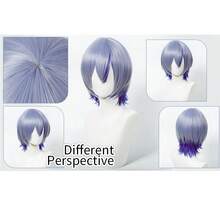 Yewell Purple Blue Cosplay Wig Role-Playing Headgear Daily Series Japanese Cosplay Headgear Series Multi-Style Interpretation Of Cartoon Anime Suitable For Private Parties Daily Role-Playing Halloween - Two-Tone - View 6