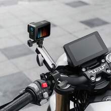 VeFly 靈活 360 度旋轉摩托車把手鋁合金夾具支架，適用於 Insta360 X5 X4 Hero 13 12 Osmo Action 相機 - 查看 4