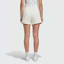 Adidas Clover TT SHORTS Terry Fleece Three Stripes Breathable Comfortable Sports And Casual Running Shorts For Women - White - View 2
