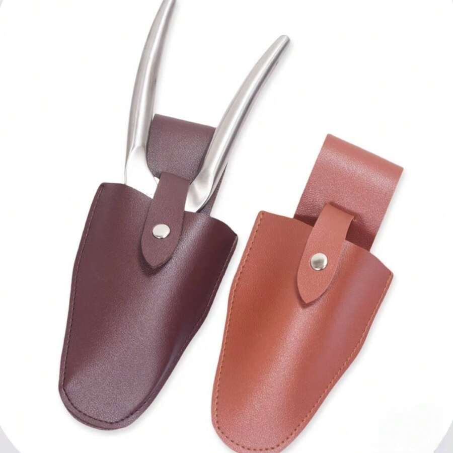 1pc/1set Gardening Pruning Shears Leather Case Outdoor Waist-Hanging Pruning Shears/Floral Scissors/Fruit Tree Pruning Shears/Grafting Shears Leather Case Storage, Durable/Wear-Resistant/Anti-Cut/Practical/Tool Storage, Halloween/Christmas/Home Decor/Autumn Room Decoration - Multiple Styles - View 1