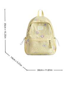 LECEY Mochila casual versátil de gran capacidad - Amarillo - Ver 7