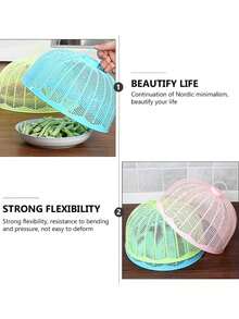 Household Anti-Fly Vegetable Cover, Breathable Insect-Proof Vegetable Cover, Breathable Mesh Design, Restaurant/Kitchen/Picnic Food Dust-Proof And Insect-Proof Cover - Multicolor - View 5