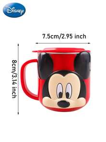Monogram 1件裝 Disney 官方授權米老鼠 Mickey Mouse 與  角色 3D 杯頂裝飾飲水杯馬克杯，附蓋可重複使用水壺，適用居家辦公日常使用，桌面裝飾，動畫迷收藏，節日禮物 - 彩色 - 查看 2