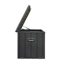 120 Gallon Outdoor Storage Deck Box Waterproof, Large Patio Storage Bin For Outside Cushions, Throw Pillows, Garden Tools, Lockable (Dark Gray)-XY122635 - 1 - View 5