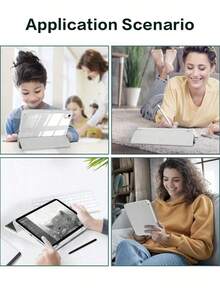 iPad (A16) 第11代 11吋 2025 輕量自動喚醒/睡眠保護殼，相容第10代 10.9吋 2022，附筆筒、可調節三折支架 - 淺灰色 - 查看 6