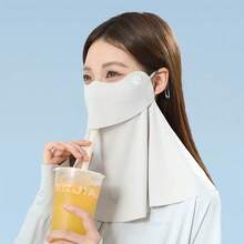 1pc Women's Sun Protection Face Mask, Outdoor Cycling Sunshade, Full Face UV Protection Mask With Mesh Eye Guard, Convenient For Drinking, 3D Design - Multicolor - View 8