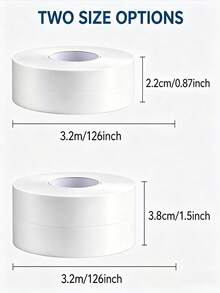 3 Rolls Waterproof Mold-Proof Sealing Tape, Flexible Self-Adhesive Sealing Strip, Strong Adhesion, Easy Installation And Durable, Suitable For Kitchen Bathroom Countertop Gap Coverage, Home Cleaning And Dry Edge Sealing Accessory - Multicolor - View 3