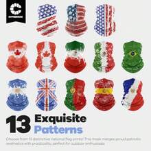 Flag Neck Gaiter, Face  Cooling Breathable UV  F For Men/Women - Portugal Flag - View 7