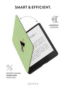 GIIPPA 1件客製化姓名 Kindle 電子閱讀器手持保護殼，具備自動喚醒/睡眠功能，輕巧便攜，完美貼合並保護您的閱讀裝置，書本手持式客製化圖案，相容於 Clara BW/Libra Colour/Clara Colour/Clara 2E、Paperwhite 10th/11th/12th - 彩色 - 查看 3