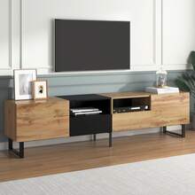 190cm,Modern,TV - Black Wood - View 5