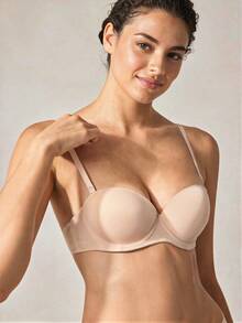 Veilyse 3pcs/Set Women's Solid Color Wireless Bras With Removable Straps For Summer - Multicolor - View 10
