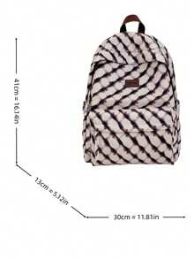 LECEY Mochila casual versátil de gran capacidad - Marrón - Ver 7