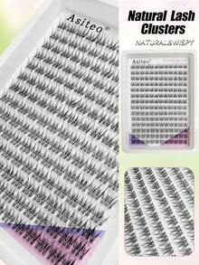 Asiteo 168 Clusters DIY Cartoon False Eyelashes, Natural Look, Suitable For Daily Use, Japanese And Korean Makeup Tool, Soft And Comfortable, Natural Voluminous And Dramatic Mermaid Style, Lightweight, Perfect Makeup Effect, Ideal Gift For Friends And Girlfriend - C - View 3