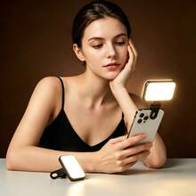 1pc Portable Selfie Light, LED Fill Light, Makeup Light, Suitable For Sports Photography - Compact Design, 3 Lighting Modes, Adjustable Brightness And Angle, USB Interface, Suitable For Laptop/Smartphone/Tablet/Zoom Meeting/Makeup, Also Suitable For Selfie And Live Streaming, Portable Night Light, Emergency Lighting Flashlight - A - View 6