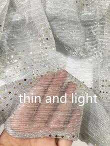 1pc Women's Shiny Metallic Sequin Breathable Scarf, Fashionable & Versatile Accessory, Beach, Holiday, Travel Essential - Multicolor - View 3