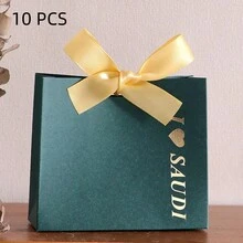 10pcs/5pcs Palm Tree Pattern Saudi National Day Decoration Ribbon Gift Boxs,For Saudi National Day Theme Party DIY Candy Gift Packaging Ribbon Gift Boxs - Multicolor - View 24