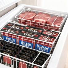 4 Pack Freezer Baskets For Chest Freezers Black Storage Bins With Handles - White - View 7