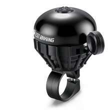 1pc Bicycle Bell, 1pc Black Metal Loud Volume Aluminum Alloy, Easy Installation Riding Handle, For Road Mountain Bike Scooter - Multicolor - View 9