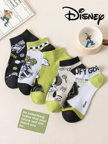 Disney 1/5 Pairs Women's Boat Socks Summer Socks Cartoon Socks Women's Short Socks Girls Donald Duck Daisy Novelty Fun Socks Comfortable Breathable Fashion Socks - Multicolor - View 3