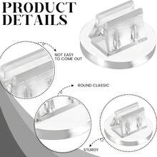 10/20/50/100 buah Penjepit Kartu Mini Transparan Plastik, Klip Kartu Nama, Alas Kertas, Klip Karton, Cocok untuk Nomor Meja Permainan, Label Harga Bisnis, Label Menu, Pesta - Beraneka warna - View 3