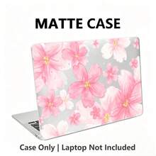 1件式筆電保護殼，粉色櫻花UV印花圖案，極簡輕量保護套，相容 MacBook Air Pro 13.3 13.6 14.2 15.3 16.2 吋，適用 13 吋 Neo 筆電保護殼 A3404 型號 - 查看 5