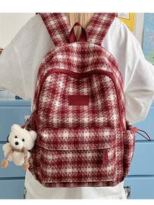 LECEY Mochila casual versátil de gran capacidad - Rojo - Ver 7