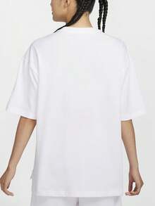 Nike Authentic Autumn New Women's Loose Casual Sports Knit Short Sleeve Tee HQ1581-100 - HQ1581-100 - View 2