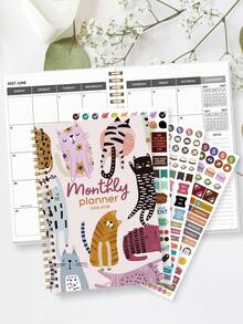 Trees 2026–2028 Planner Weekly & Monthly, 24-Month 2026 Monthly Calendar Planner, Includes Monthly Overviews, Weekly Pages & Notes,Perfect 2026 Planner For Work, Back To School Supplies & Personal,Office Desk Accessories Office Supplies - Multicolor - View 3