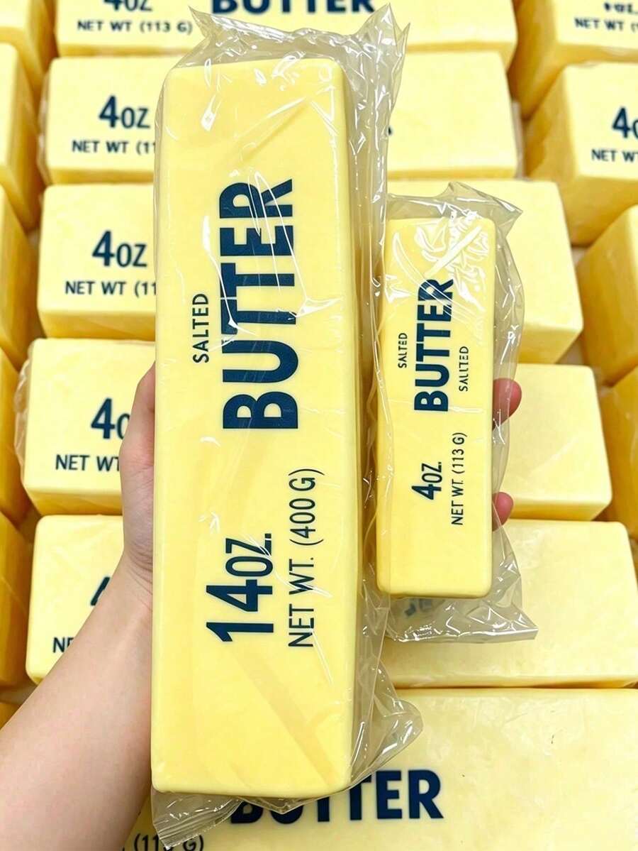 Butter Block 仿真巧克力造型感官紓壓桌面裝飾品,開學季用品,秋季居家裝飾,便攜式減壓桌面擺件,秋季美學宿舍與辦公桌配件 - 奶香奶油棒 - 查看 1