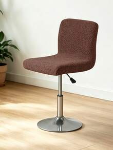 1pc Solid Color Nordic Style Bar Stool Cover, Stretchable Swivel Short Back Chair Cover, Full Coverage Armless Chair Cover, Suitable For Restaurant, Party, Hotel - Multicolor - View 13