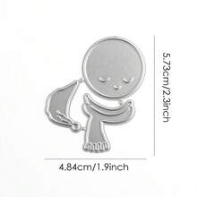 Happy Baby 兒童童年快樂騎單車狗兔金屬切割模具組，適用 DIY 剪貼簿、壓花模板、相簿卡片製作、手工禮品卡紙模切 - Metal Cutting Dies - 查看 24