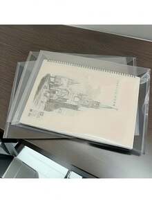 1/5/10入 A4 透明聚丙烯文件袋 附按扣，防水文件收納袋，多款馬卡龍色可選（粉色、藍色、綠色、紫色），適合學生與辦公室使用，學校文件夾 - 多色 - 查看 3