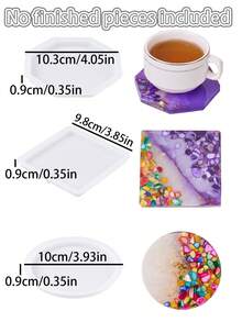 120ml Epoxy Resin AB Glue Set, Transparent Epoxy Resin Glue Kit For Beginners, Suitable For DIY Art Crafts, Jewelry, DIY Coasters - A+B - View 4