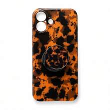 European & American Deep Amber + Round Lens Phone Case Compatible With Apple 17 Pro Max, 16 Pro Max, 15 Pro, 14, 13, Cute Girl Style, Fashionable, Protective Cover For Girls And Boys, Spring/Summer Phone Case, Birthday Gift, Holiday Gift - Brown - View 4