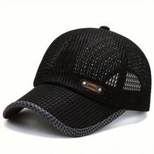 1 pieza [Secado rápido|Transpirable] Gorra de béisbol transpirable de secado rápido para hombres | Visera de pico de pato de malla ligera, adecuada para correr, senderismo, actividades al aire libre, gorra casual de primavera/verano, regalo de Navidad, Carnaval y Día de la Independencia - Multicolor - Ver 7