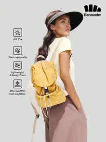Beneunder Women's Side-Face Coverage Blackout Visor Sun Hat BM024 - Grey - View 1