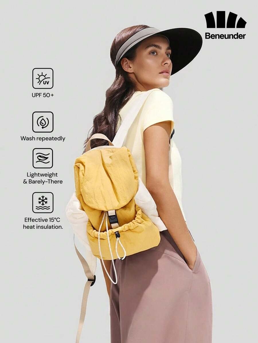 Beneunder Women's Side-Face Coverage Blackout Visor Sun Hat BM024 - Grey - View 1