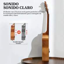 Foco My Lord FG880 Mahogany Concert Ukulele, 23" For Beginners With Accessory Pack - 棕色 - 查看 3