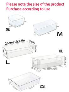 7pcs/6pcs/5pcs/1pc Exquisite Transparent Desktop Cosmetic Storage Box, Customizable Vanity Organizer For Girls, Eyeshadow, Lipstick, Perfume, Face Mask, Makeup Brush Storage - Clear - View 2