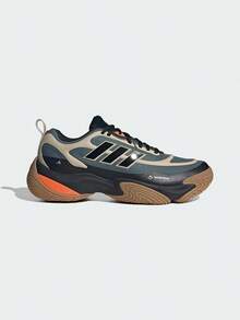 Adidas Unisex Running Sports Shoes, Spring/Summer Mesh Upper Thick Sole Casual Sneakers For Couples JQ7576 - Ivy Green / Black / Warm Sand - View 1