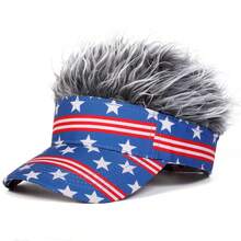 1pc Men's American Flag Patchwork Baseball Cap, Street Fashion Hat, Outdoor Sun Protection Casual Cap, Spring/Autumn Travel Beach Vacation - Multicolor - View 3
