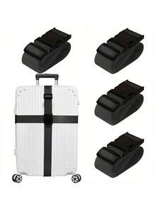 Minimalist Fashionable Multi-Functional Adjustable Travel Luggage Straps, Vibrant One-Piece Luggage Ties, Lock-Free Luggage Straps, Outdoor Travel Luggage Binding Straps, Easy-To-Use PP Buckles, Convenient For Storage And Carrying, Suitable For Worry-Free Travel And Vacation And Theft Prevention, Can Be Used For Luggage, Tents, Moisture-Proof Mats, Backpacks, Travel Gear, Quilts, Yoga Mats, Belts, Waist Trimmers, Home Bundling And More, - Multicolor - View 9