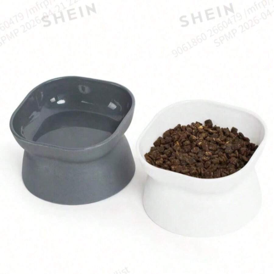 Slanted Design Pet Bowl, Suitable For Flat-Faced Kittens And Other Pets, Cat Bowl, Dog Bowl, Pet Feeding Bowl, Pet Supplies - Suitable for Both Cats and Dogs - View 1