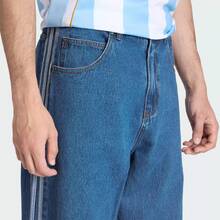 Adidas Men's Clover Denim Sweatpants, Loose Fit, Breathable, Casual, Versatile Long Pants - Denim Blue - View 4