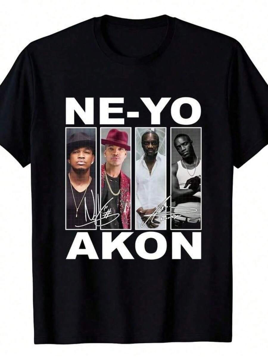 Men T-Shirts - 黑色 - 查看 1