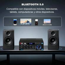 HZ-AK45 Stereo Amplifier With Bluetooth And USB For Home - Black - View 3