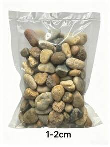 1件裝 100g/300g/500g 0.3~2cm 天然原色溪流石 混色河石鵝卵石 戶外花園裝飾石 小填充石 魚缸與花盆裝飾 魚缸底砂 小花園藝術 戶外空間 花瓶填充石 - 豆石 - 查看 21